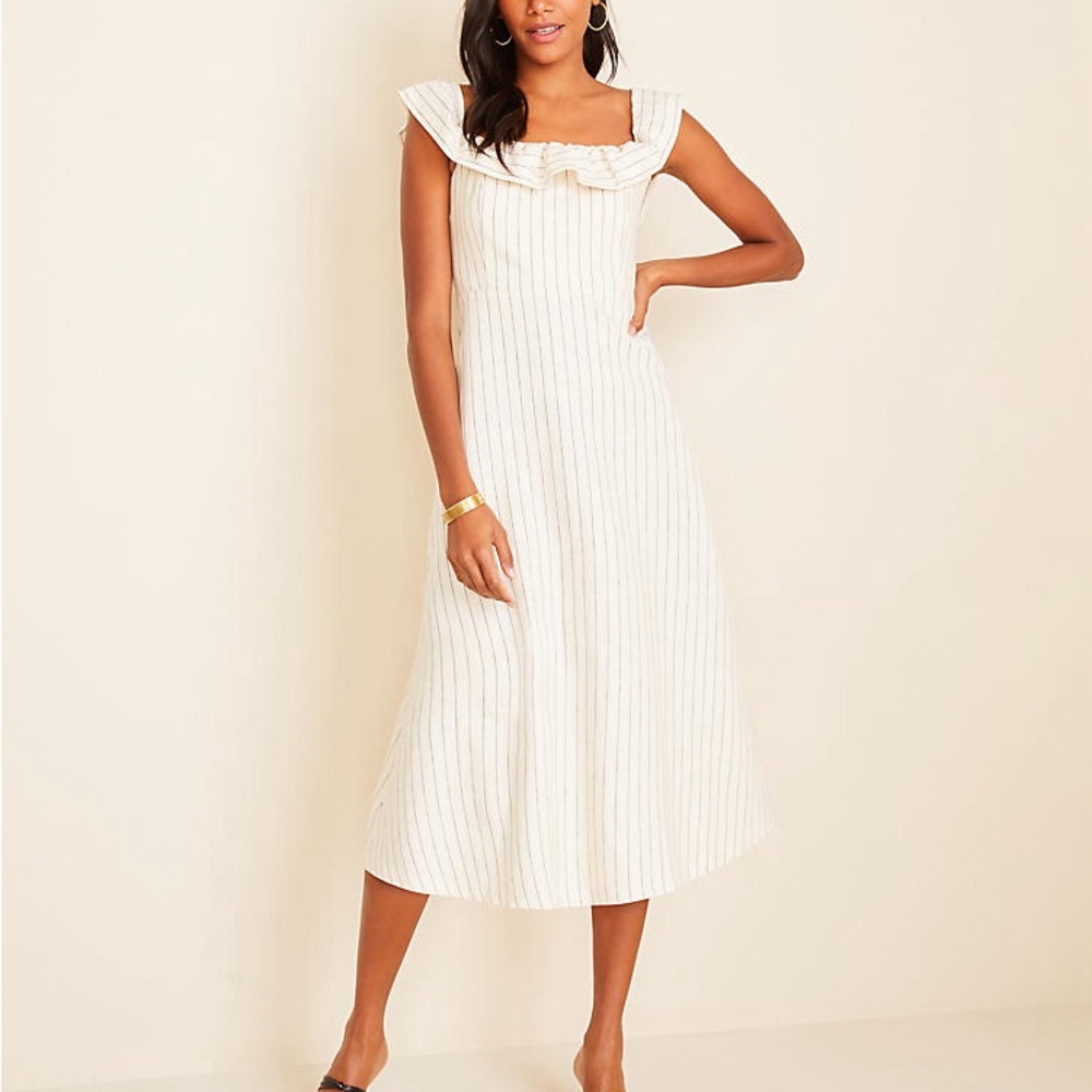 NWT ANNE TAYLOR LINEN BLEND DRESS